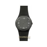 SWATCH After Dark classic quarzo cassa e cinturino plastica nera new